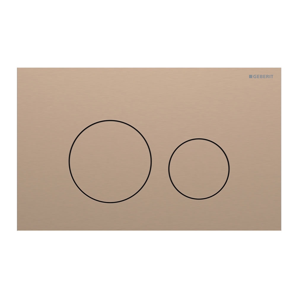 Geberit Sigma40 Round Red Gold Dual Flush Plate